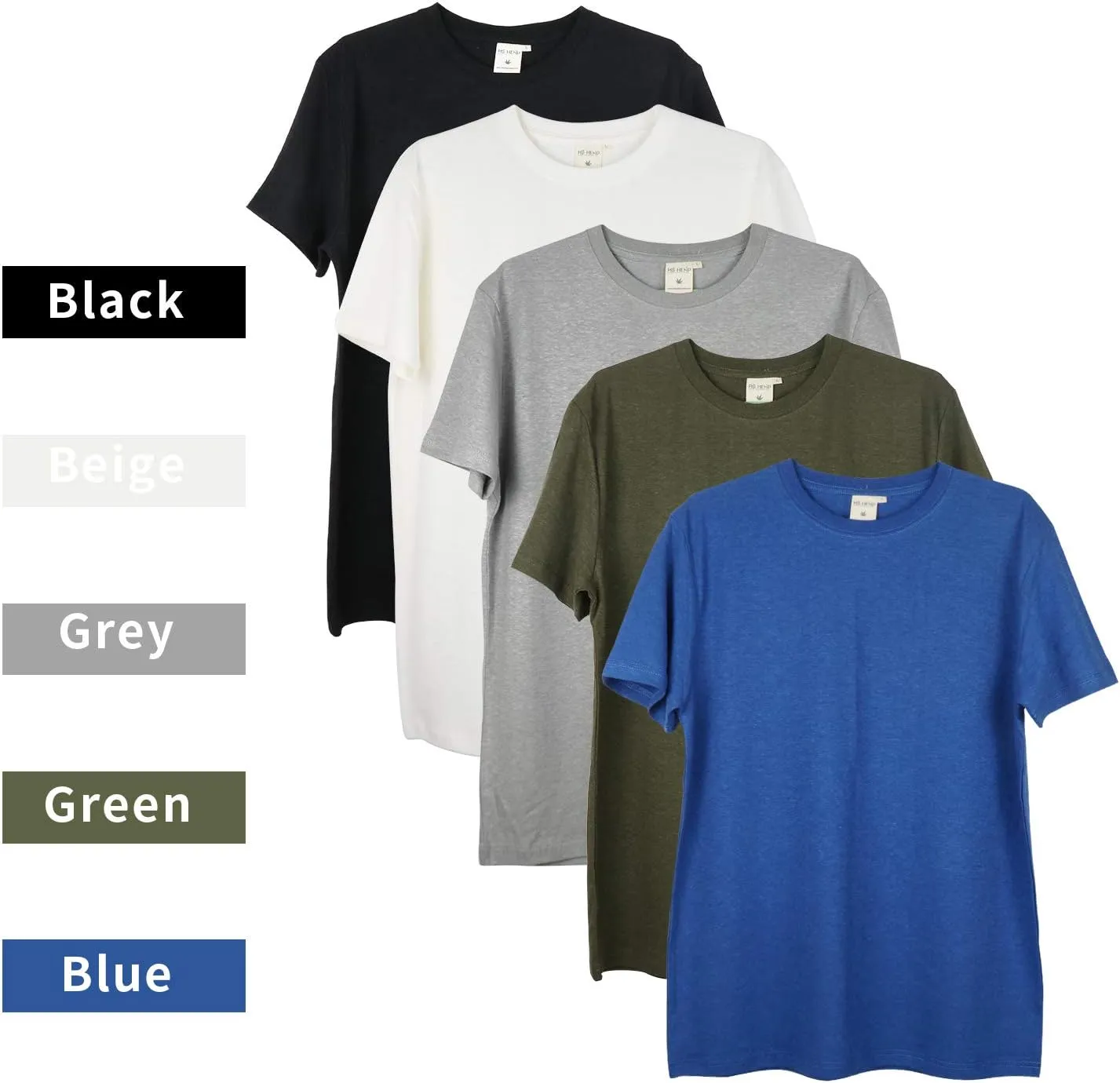 ] Hemp T-Shirt for Men, Organic Hemp Tee Shirts for Men, Mens Hemp T-Shirts