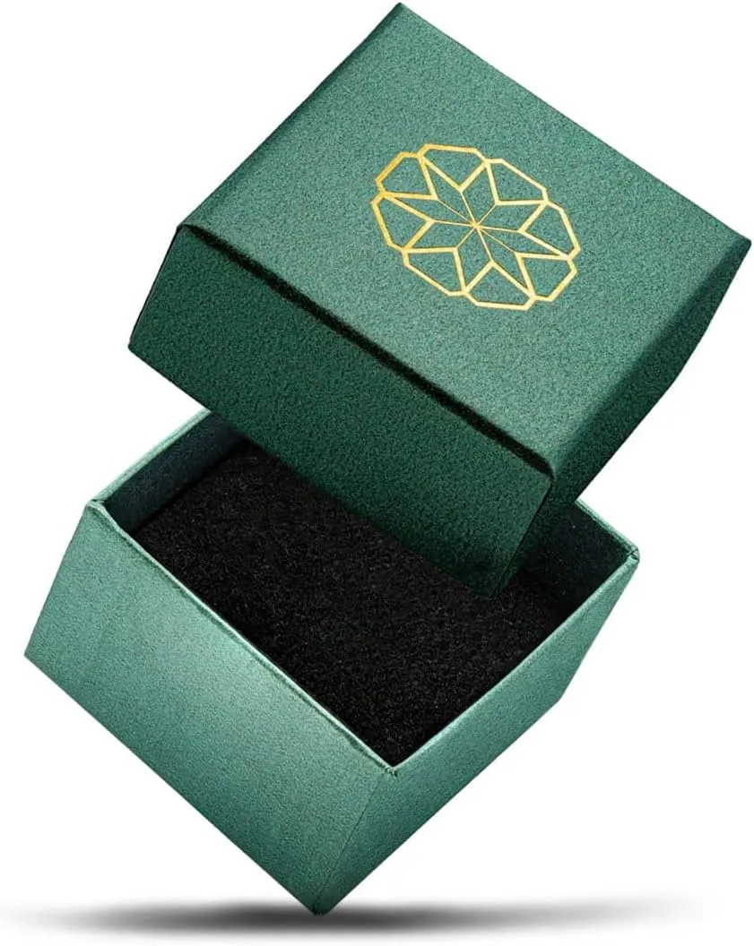 14k Yellow Gold Dainty Diamond Cross Beaded Index Ring