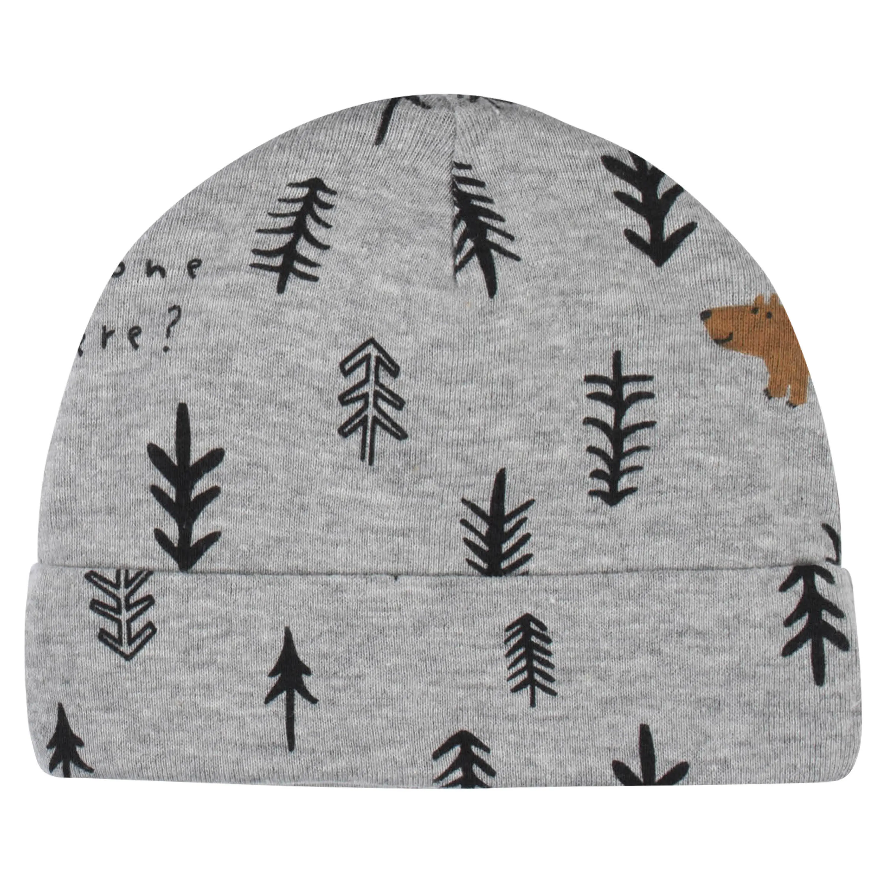8-Piece Baby Boys Bear Caps & Mittens Set