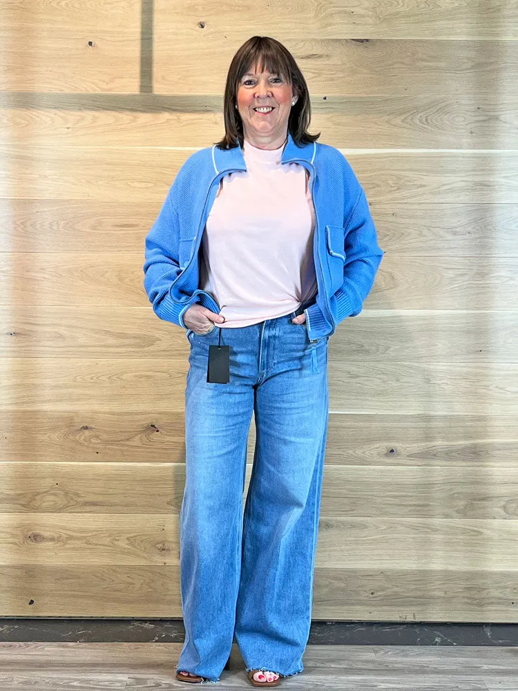 Absolut Cashmere Mae Knit Vintage Blue