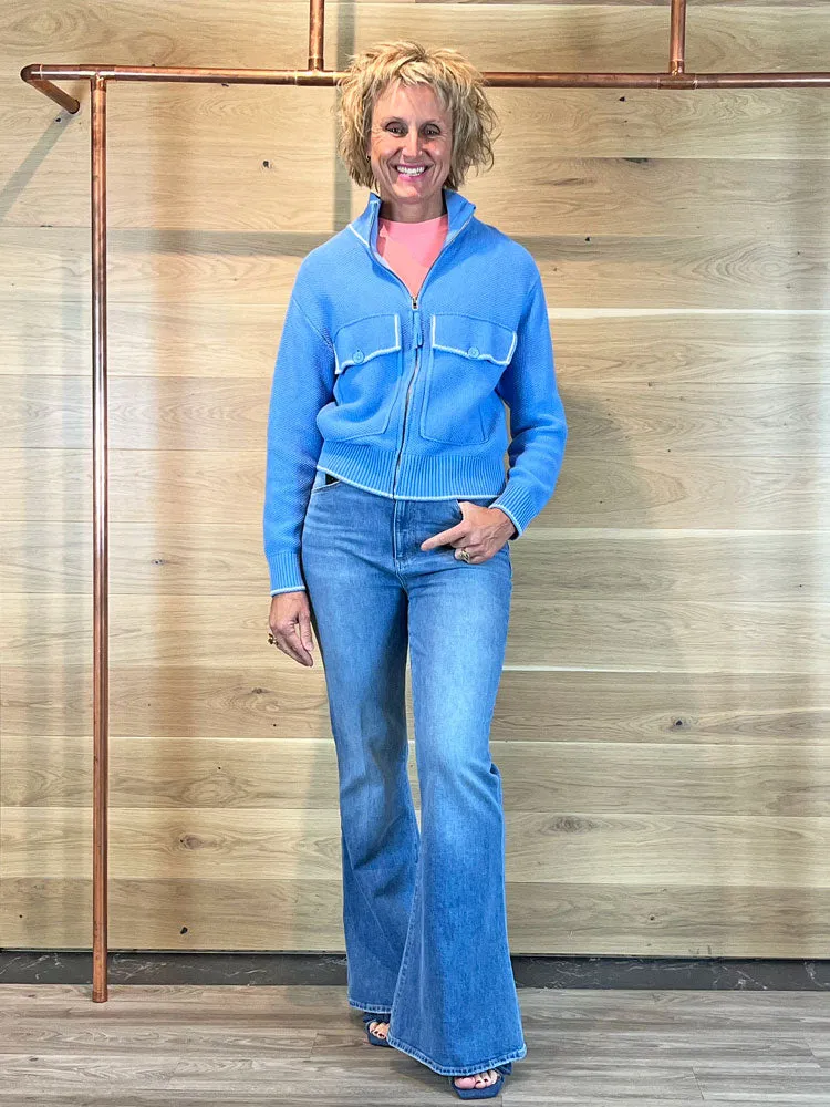 Absolut Cashmere Mae Knit Vintage Blue