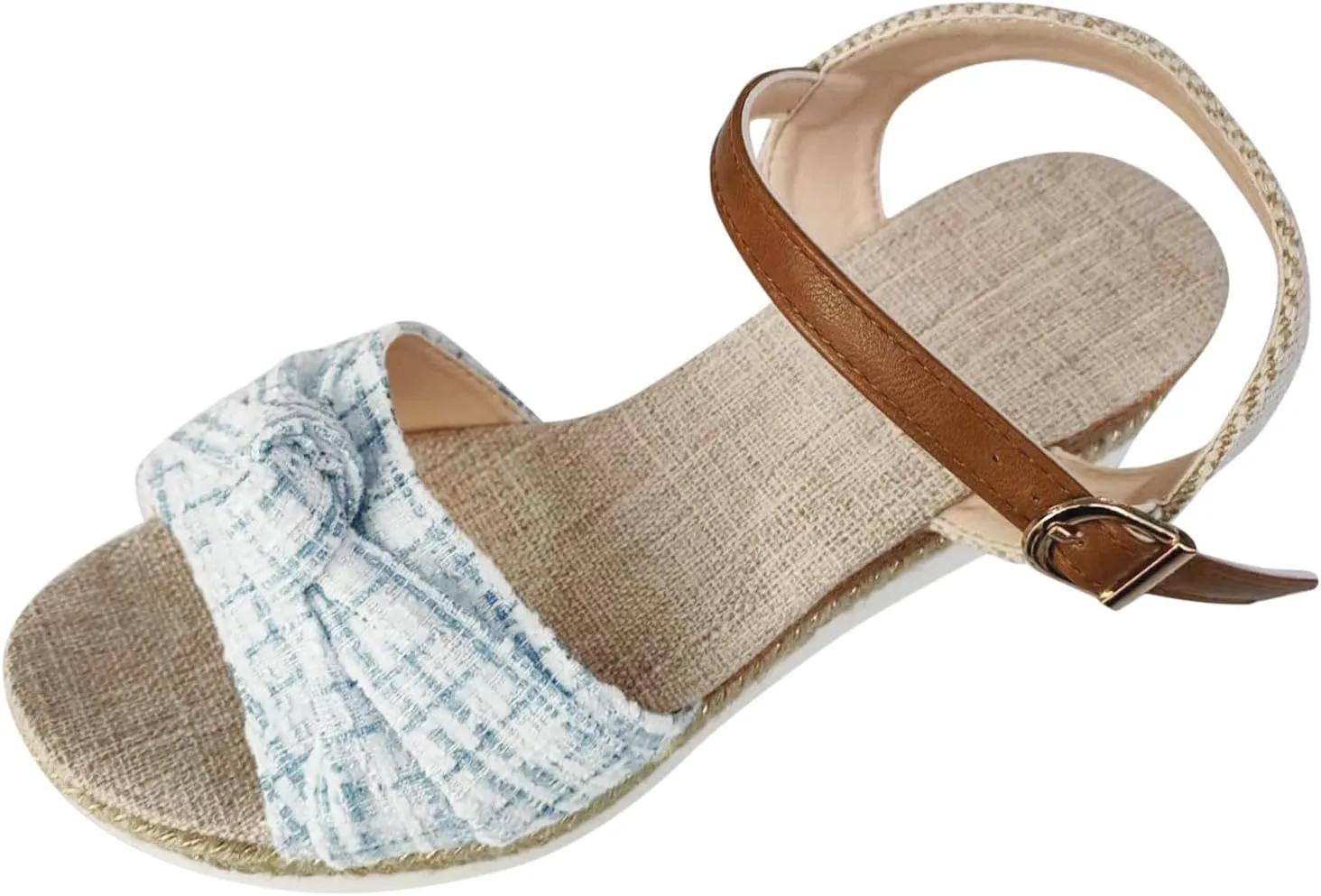 AMDBEL Orthopedic Sandals for Women Wedge, Women Walking Slippers with Arch Support Wedge Sandals Summer Dressy Open Toe Ankle Strap Platform Beach Casual Slip on Sandals Beach Dress Comfortable