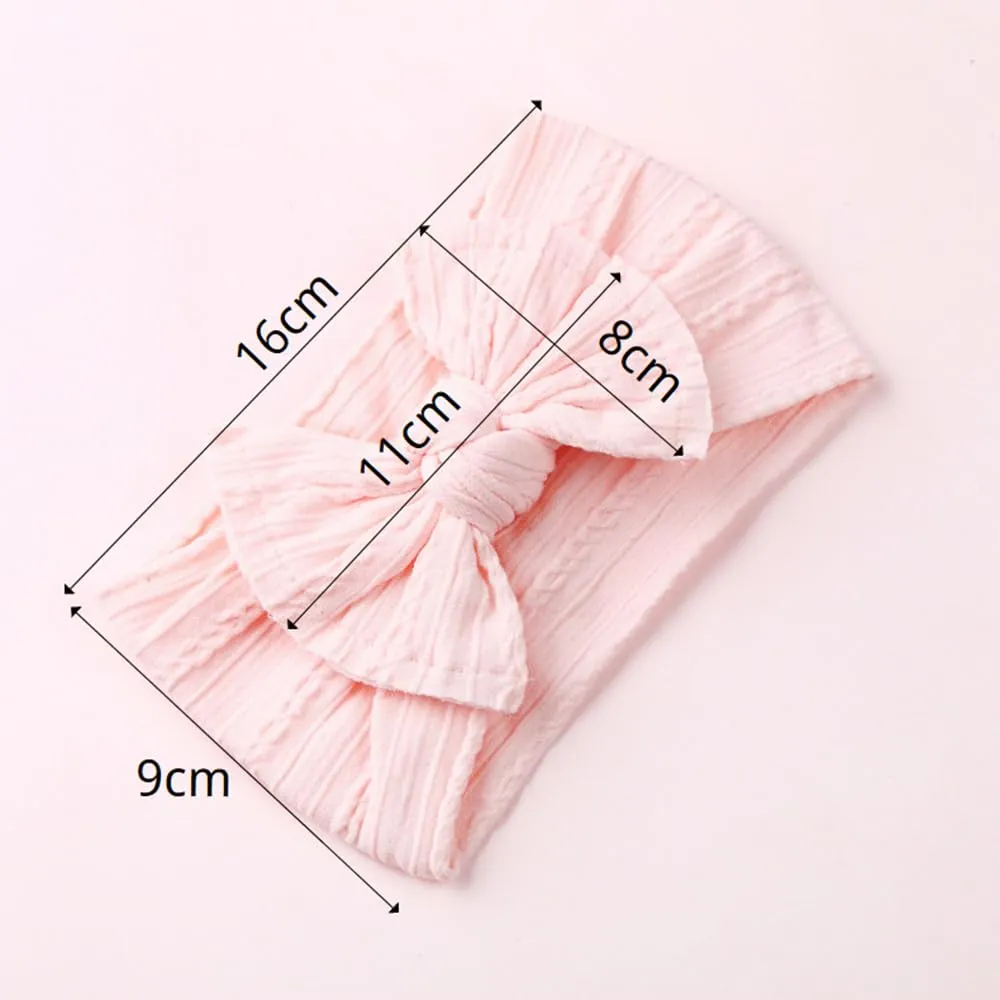 Baby Girls Nylon Bows Headband and Sunglasses Set Cute Hair Bow Headwrap Kid Daisy Flower Sunglasses Party Shower Hair Accessories for Newborn Toddler Infant (Pink, Standard)