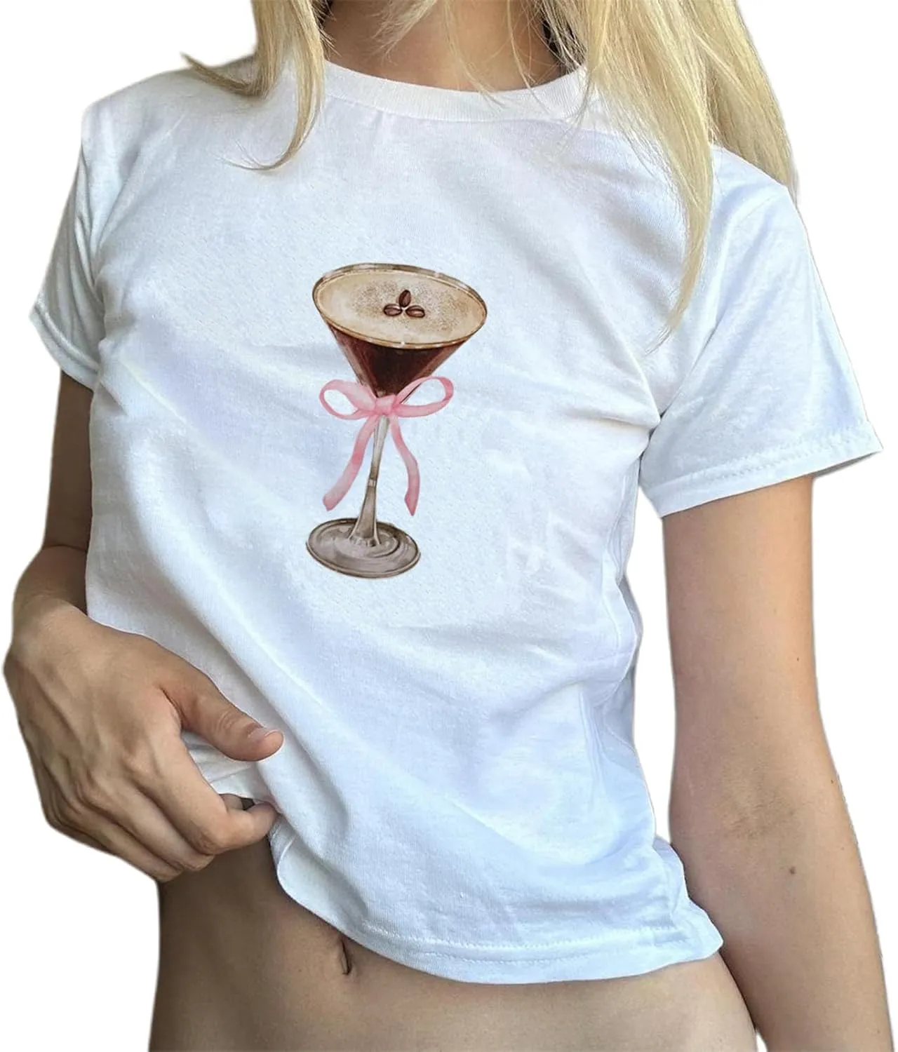 Baby Tees Y2k Women Teen Girls Graphic Short Sleeve Crop Tops Vintage Aesthetic Cute Fruit Floral Cropped T Shirts