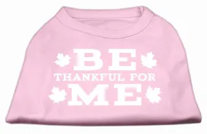 Be Thankful for Me Screen Print Shirt Light Pink S (10)