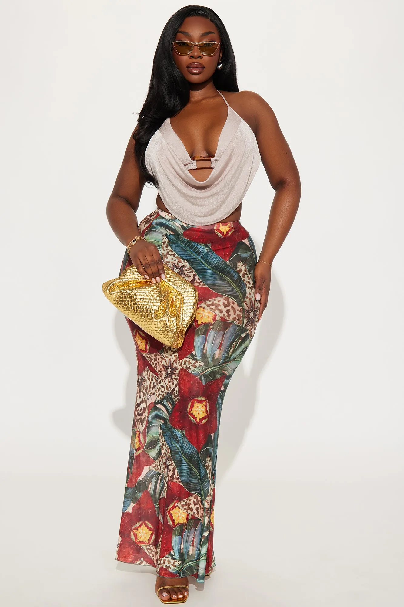 Beach Club Halter Top - Taupe