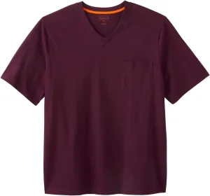 Boulder Creek by Kingsize Men's Big & Tall Heavyweight Pocket V-Neck Tee