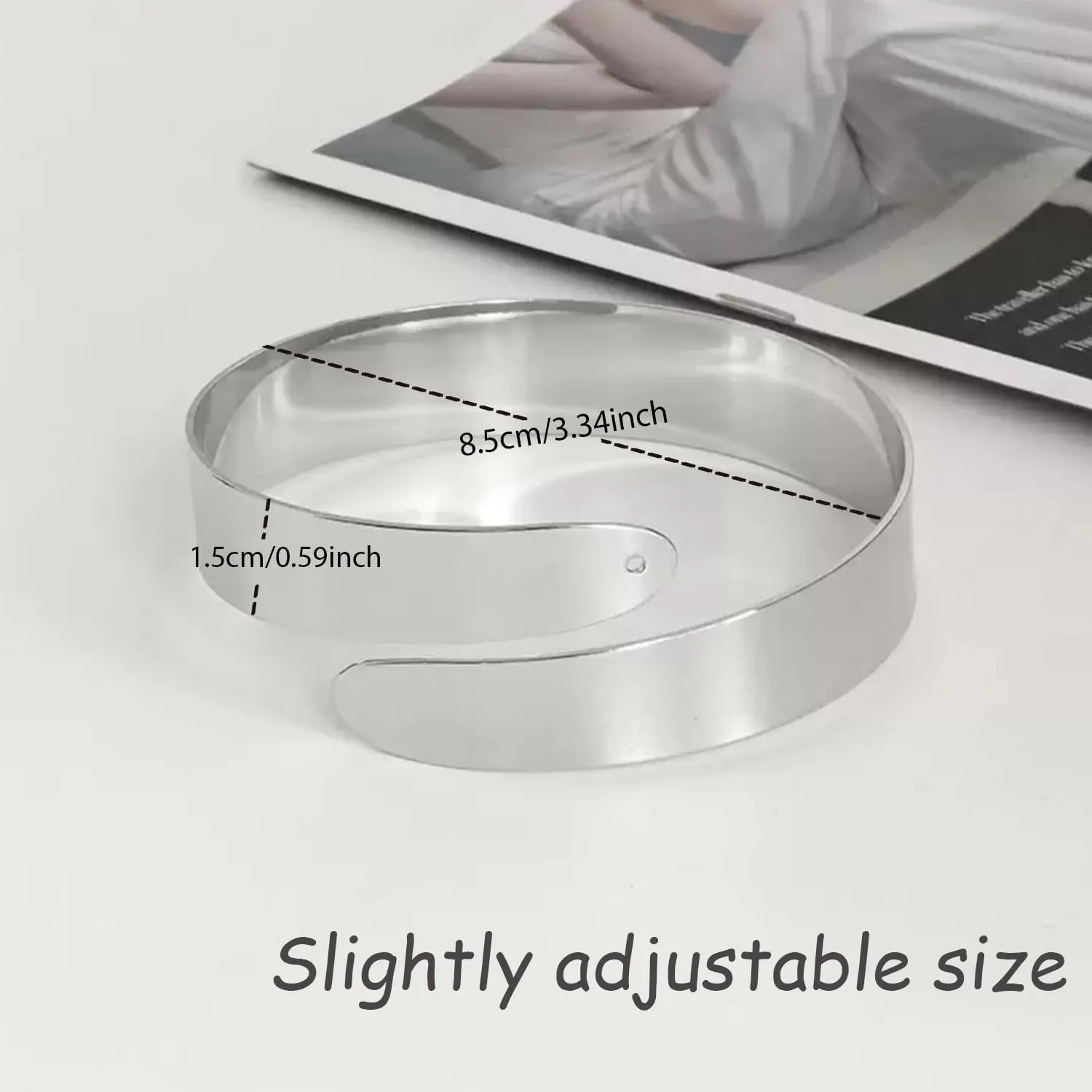 BROCC 6PCS Arm Cuff Jewelry for Women Upper Arm Cuff Bangle Minimalist Arm Cuff Bracelet Adjustable Coil Armband Set