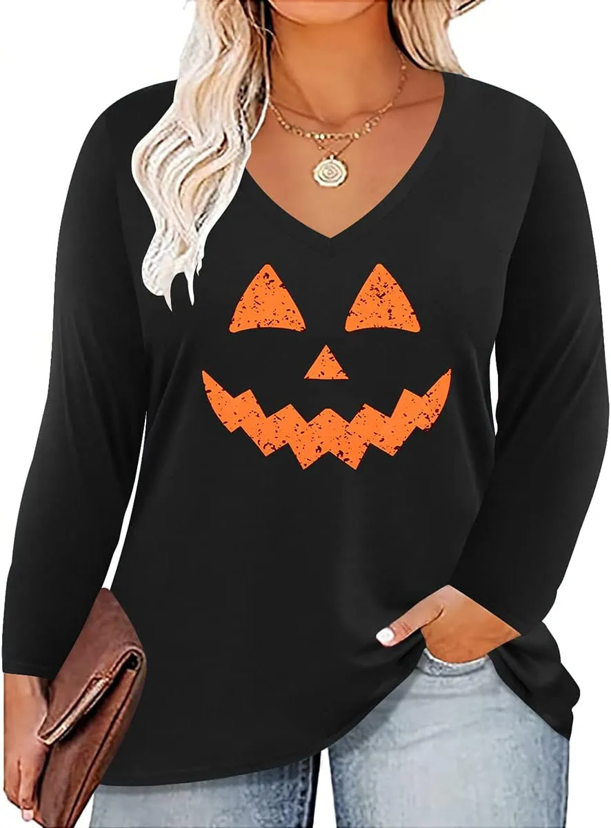 CARCOS Plus Size Tops for Women Twist Knotted Shirts Raglan Tunic Blouses L-5XL
