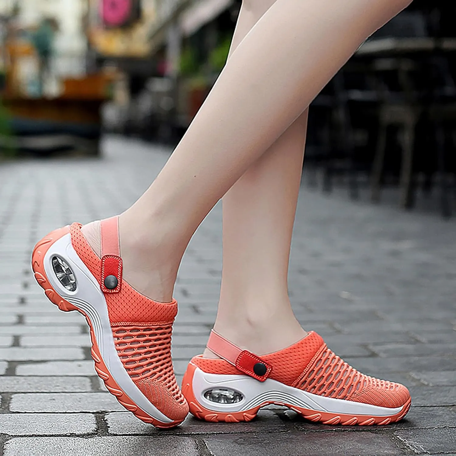 Cathalem Sandals for women 2024 Women's Orthopedic Clogs with Air Cushion Support to Reduce Back and Knee Pressure