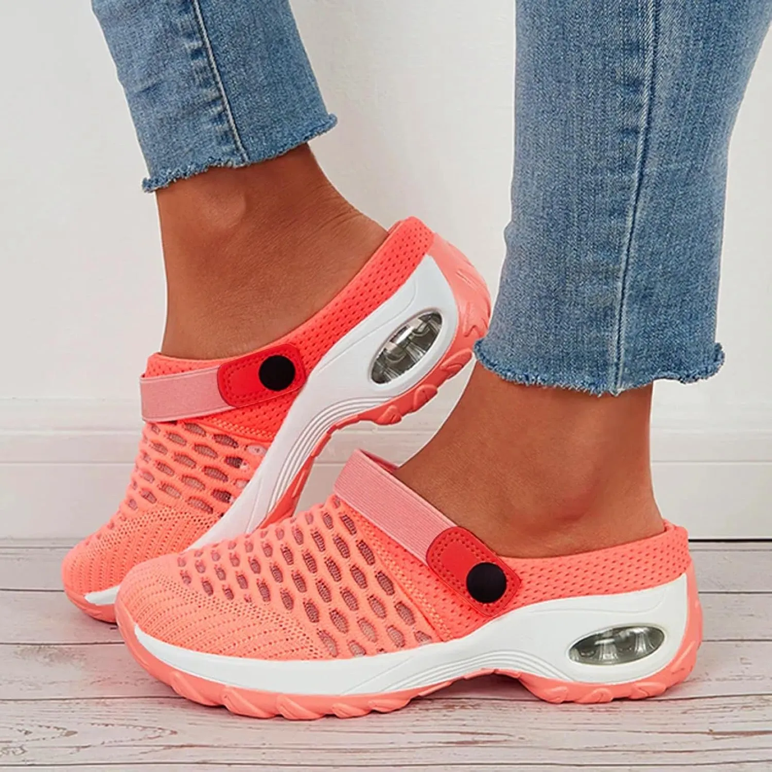 Cathalem Sandals for women 2024 Women's Orthopedic Clogs with Air Cushion Support to Reduce Back and Knee Pressure
