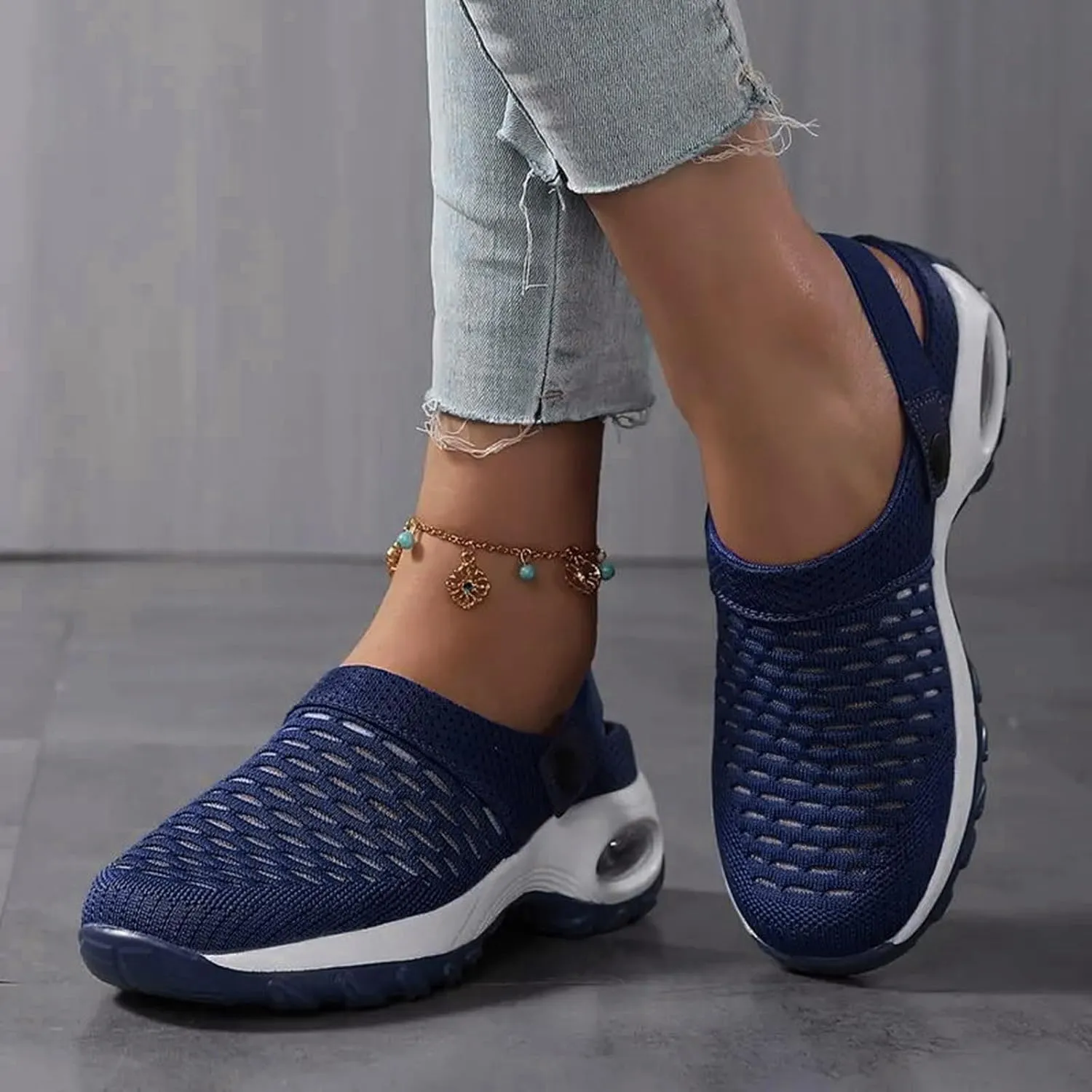 Cathalem Sandals Women Comfortable, Women's Orthopedic Clogs with Air Cushion Support to Reduce Back and Knee Pressure