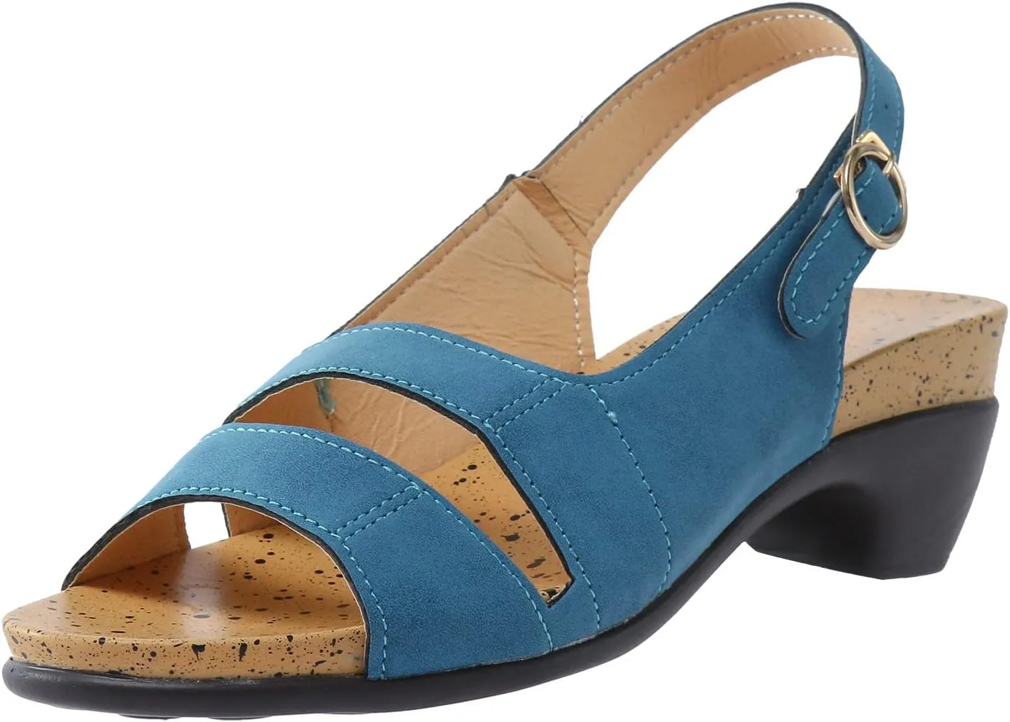 Cathalem Wedge Sandals for Women Sandals Women Summer Beach Sandals Black Sandals Flat Slippers Ring Toe Sandals