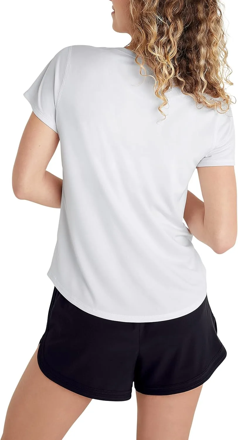Champion Women'S Tshirt, Classic Sport, Moisture-Wicking Tshirt Athletic Top For Women Plus Size Available