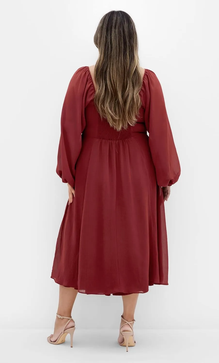 City Chic Women's Dress-Flirty Midi