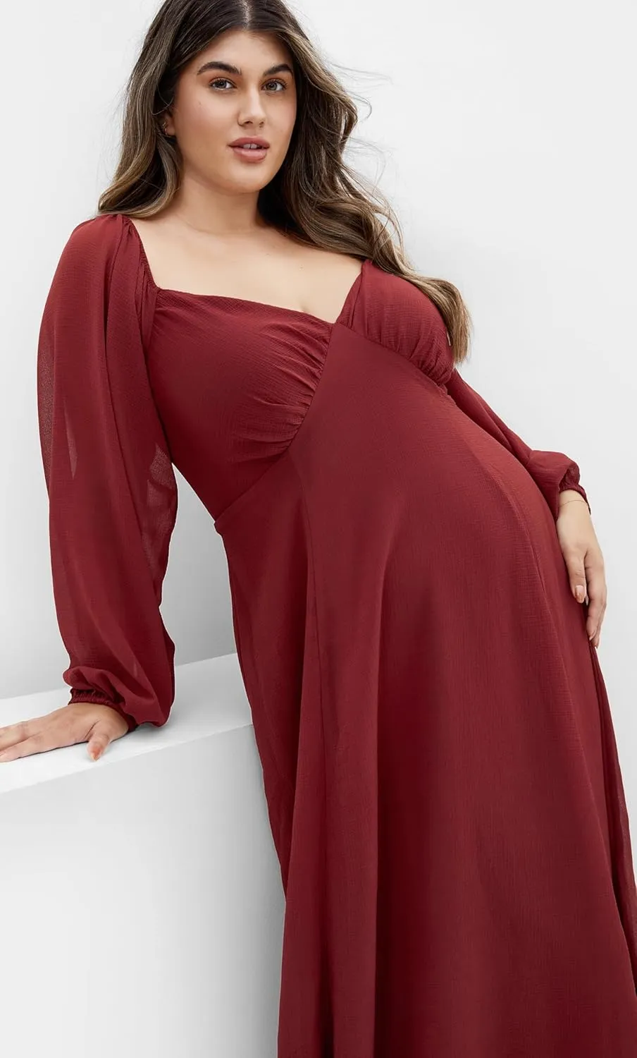 City Chic Women's Dress-Flirty Midi