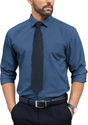 COOFANDY Mens Dress Shirts Long Sleeve Wrinkle Free Button Down Shirts Formal Business Shirt
