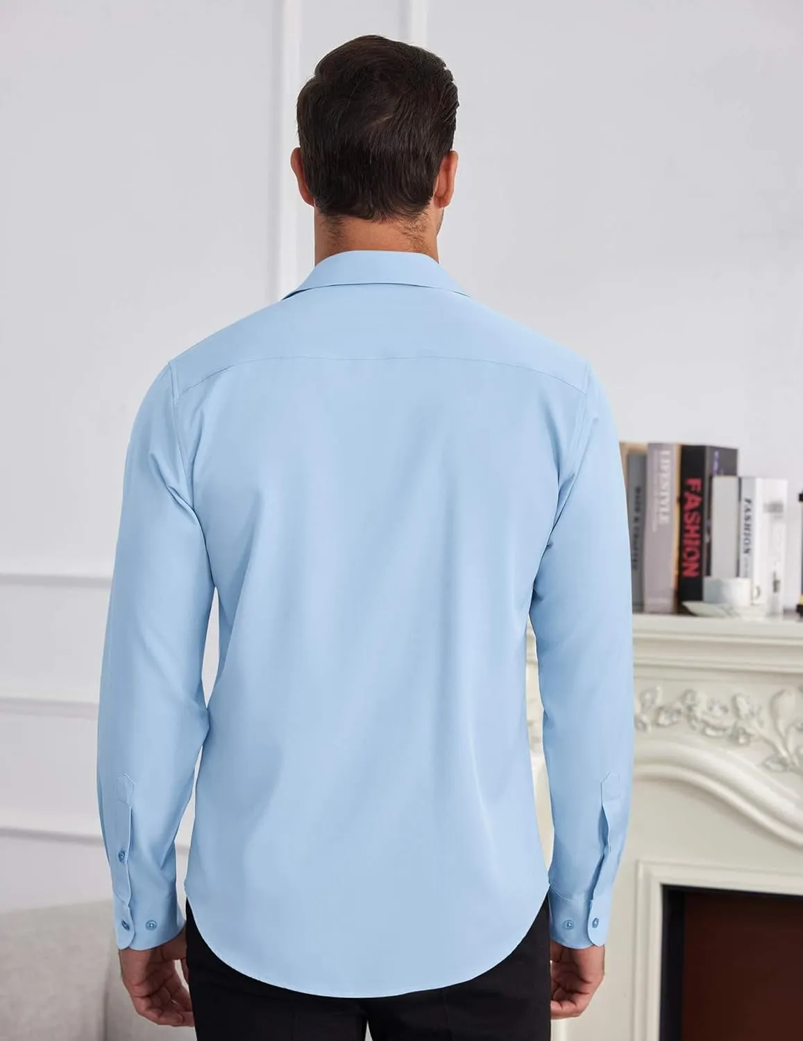 COOFANDY Mens Dress Shirts Wrinkle Free Long Sleeve Button Down Shirt Formal Business Shirts