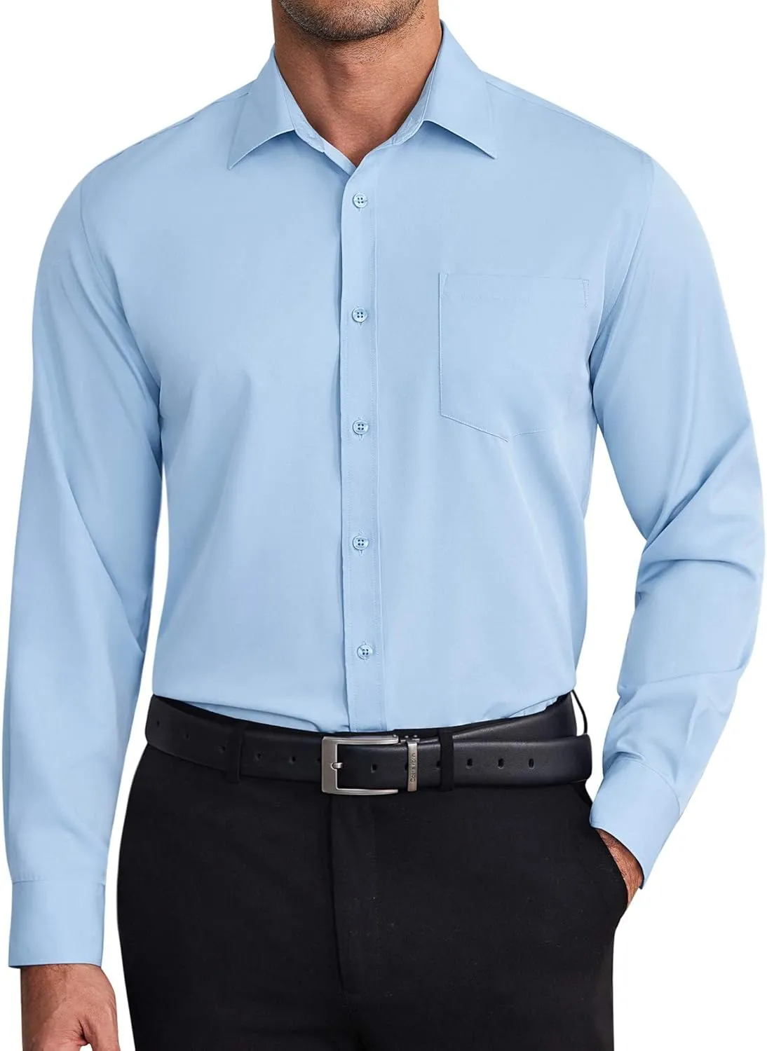 COOFANDY Mens Dress Shirts Wrinkle Free Long Sleeve Button Down Shirt Formal Business Shirts