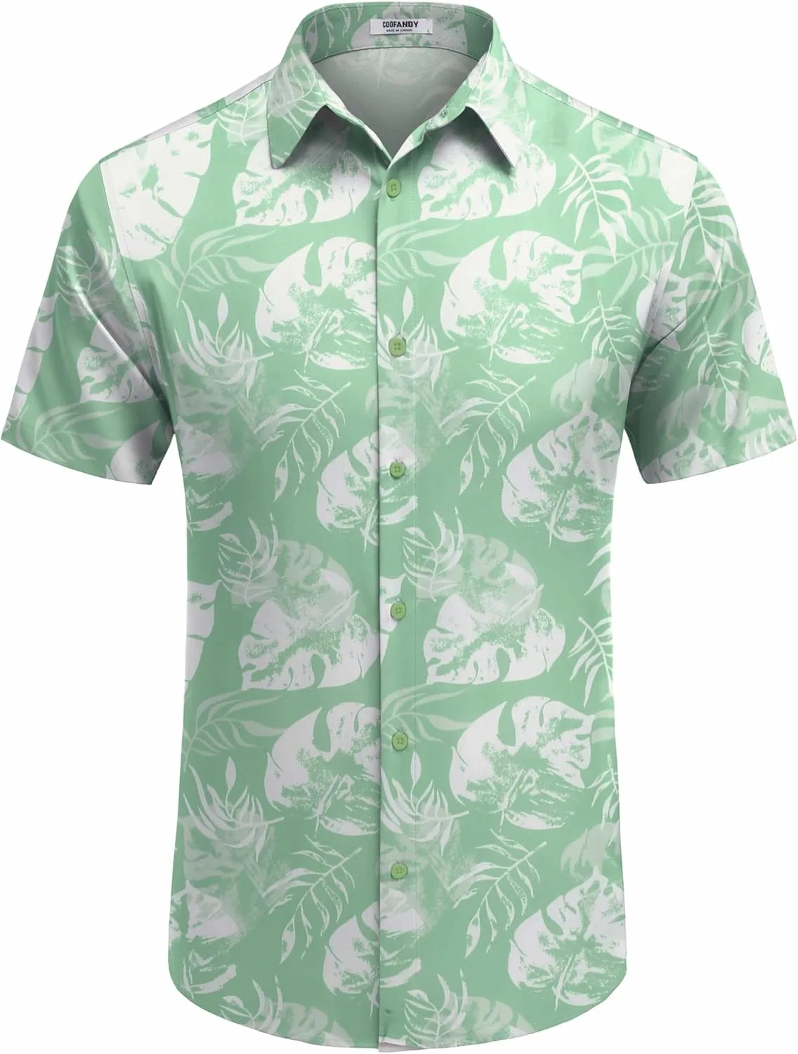 COOFANDY Mens Hawaiian Shirt Short Sleeve Button Down Shirts Tropical Floral Summer Beach Shirts