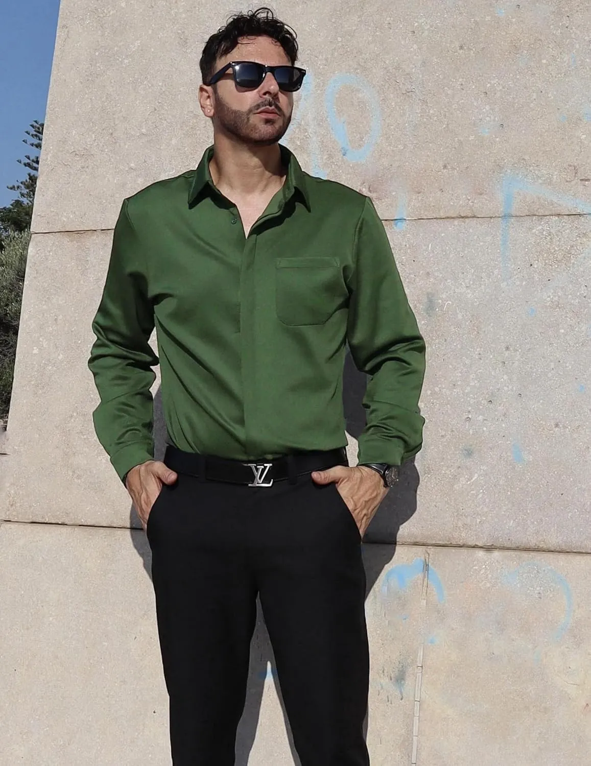 COOFANDY Men's Long Sleeve Wrinkle Free Shirts Casual Button Down Shirts Untucked Dress Shirt