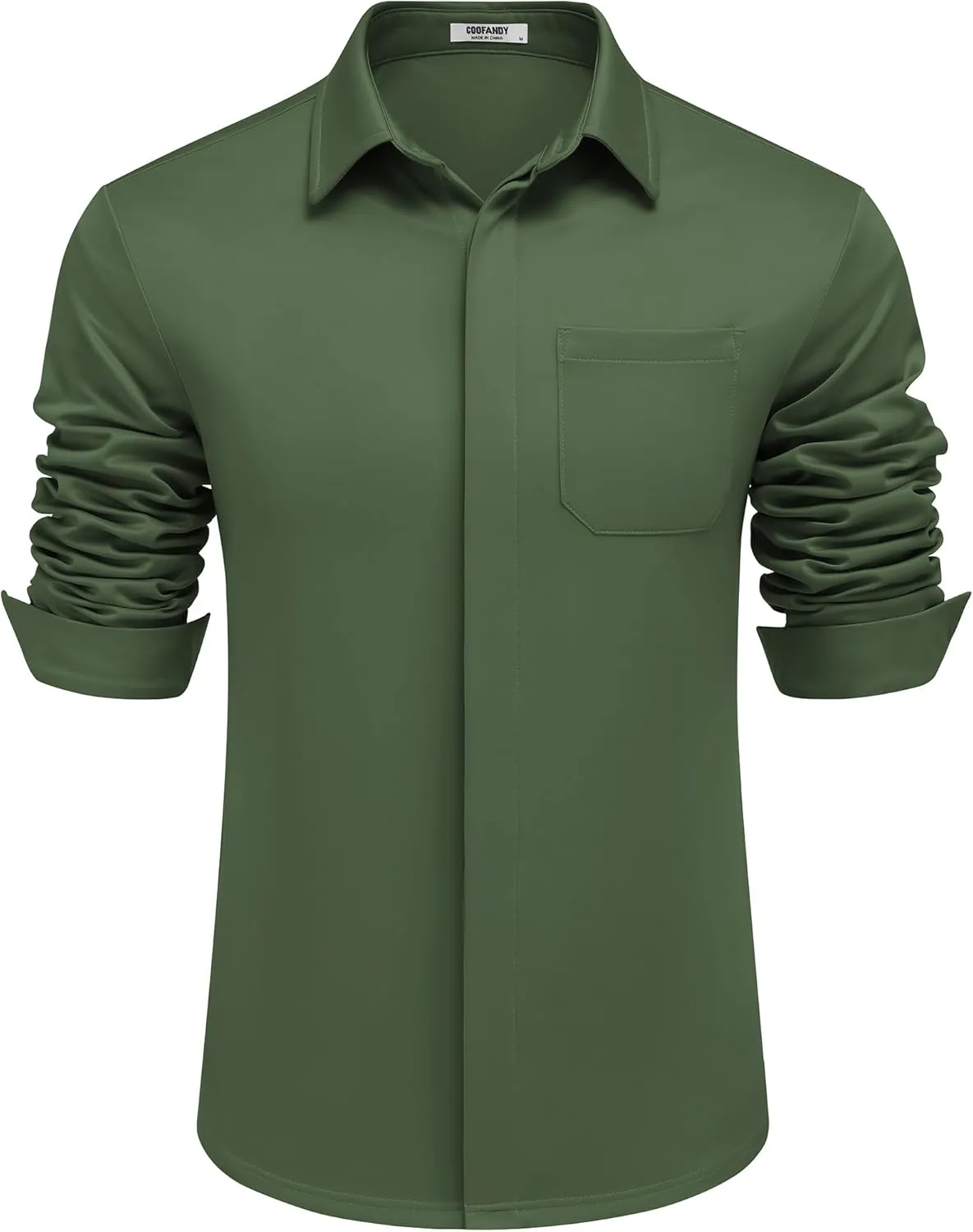 COOFANDY Men's Long Sleeve Wrinkle Free Shirts Casual Button Down Shirts Untucked Dress Shirt