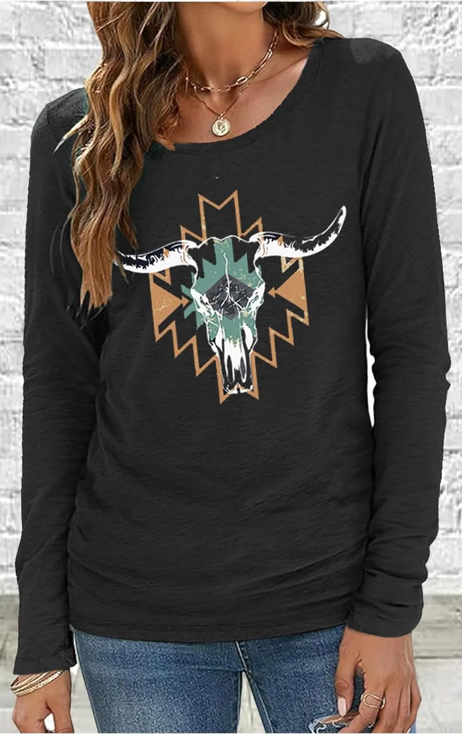 Country Concert Tops Outfit Long Sleeve Shirts for Women Nashville Outfits for Women Country Music Graphic Tees Shirts