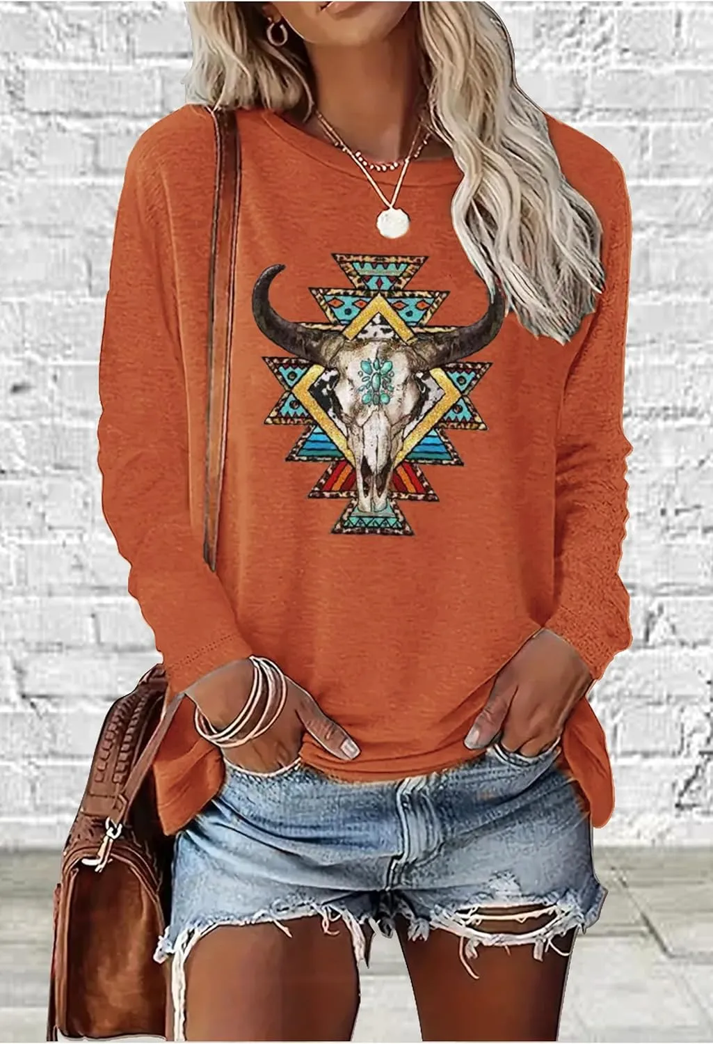 Country Concert Tops Outfit Long Sleeve Shirts for Women Nashville Outfits for Women Country Music Graphic Tees Shirts