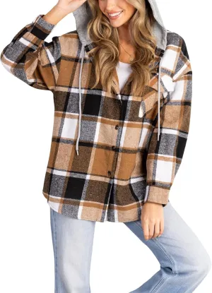 CUPSHE Women's Long Sleeve T-Shirt Casual Loose Blouses Button Down Shirt Tops with Pocket