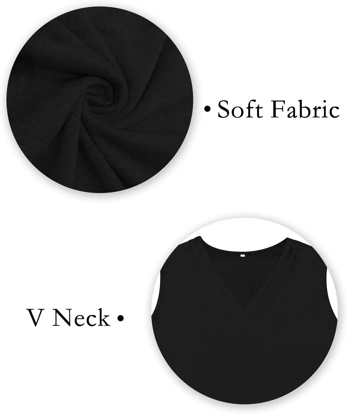 DOLNINE Women's Plus Size Tank Tops V Neck Sleeveless Shirts Casual Summer Fashion Tunic Blouses