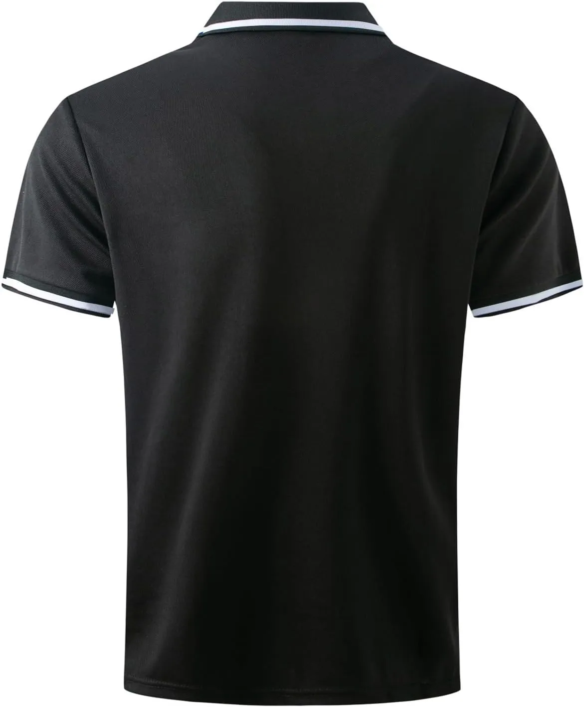 DOPOCQ Mens Polo Shirts Casual Short Sleeve Button Lapel Golf Tee Shirts Summer Fashion Solid Color Cozy Basic Tshirts