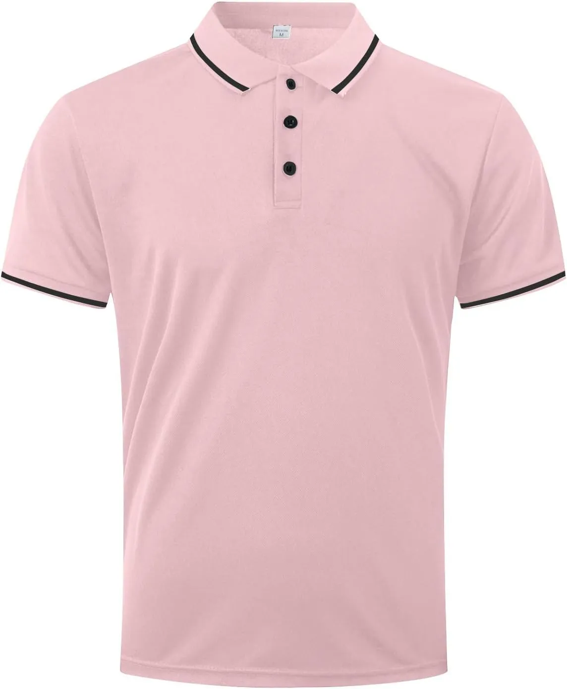 DOPOCQ Mens Polo Shirts Casual Short Sleeve Button Lapel Golf Tee Shirts Summer Fashion Solid Color Cozy Basic Tshirts