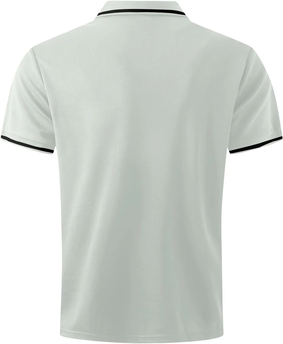 DOPOCQ Mens Polo Shirts Casual Short Sleeve Button Lapel Golf Tee Shirts Summer Fashion Solid Color Cozy Basic Tshirts