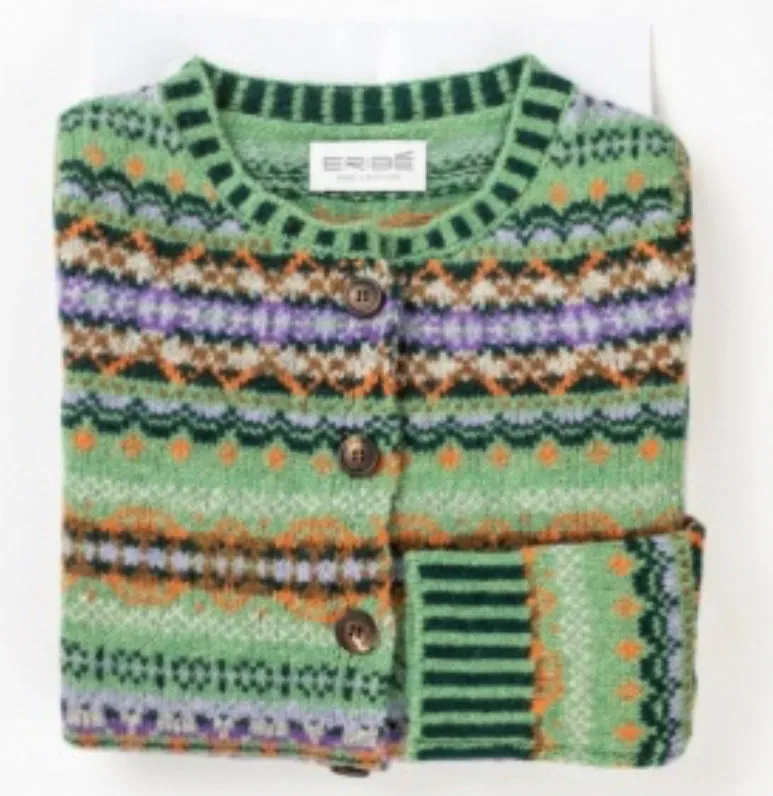 Eribe Westray Cardigan In Meadow C4199