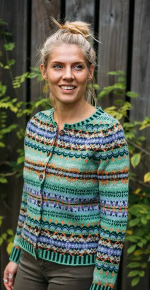 Eribe Westray Cardigan In Meadow C4199