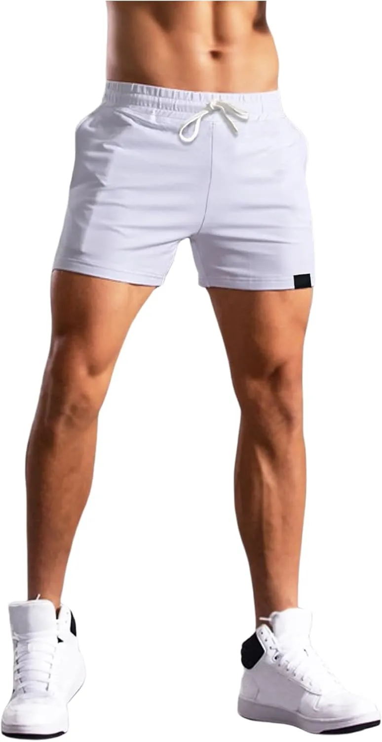 Floerns Men's Drawstring Waist Track Shorts Athletic Gym Workout Shorts