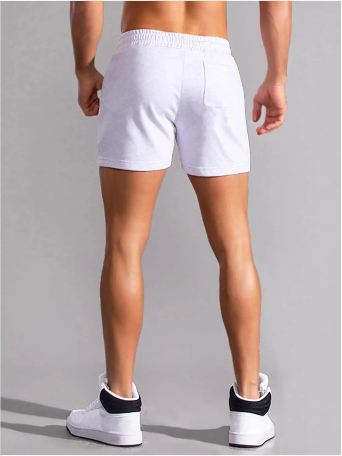 Floerns Men's Drawstring Waist Track Shorts Athletic Gym Workout Shorts