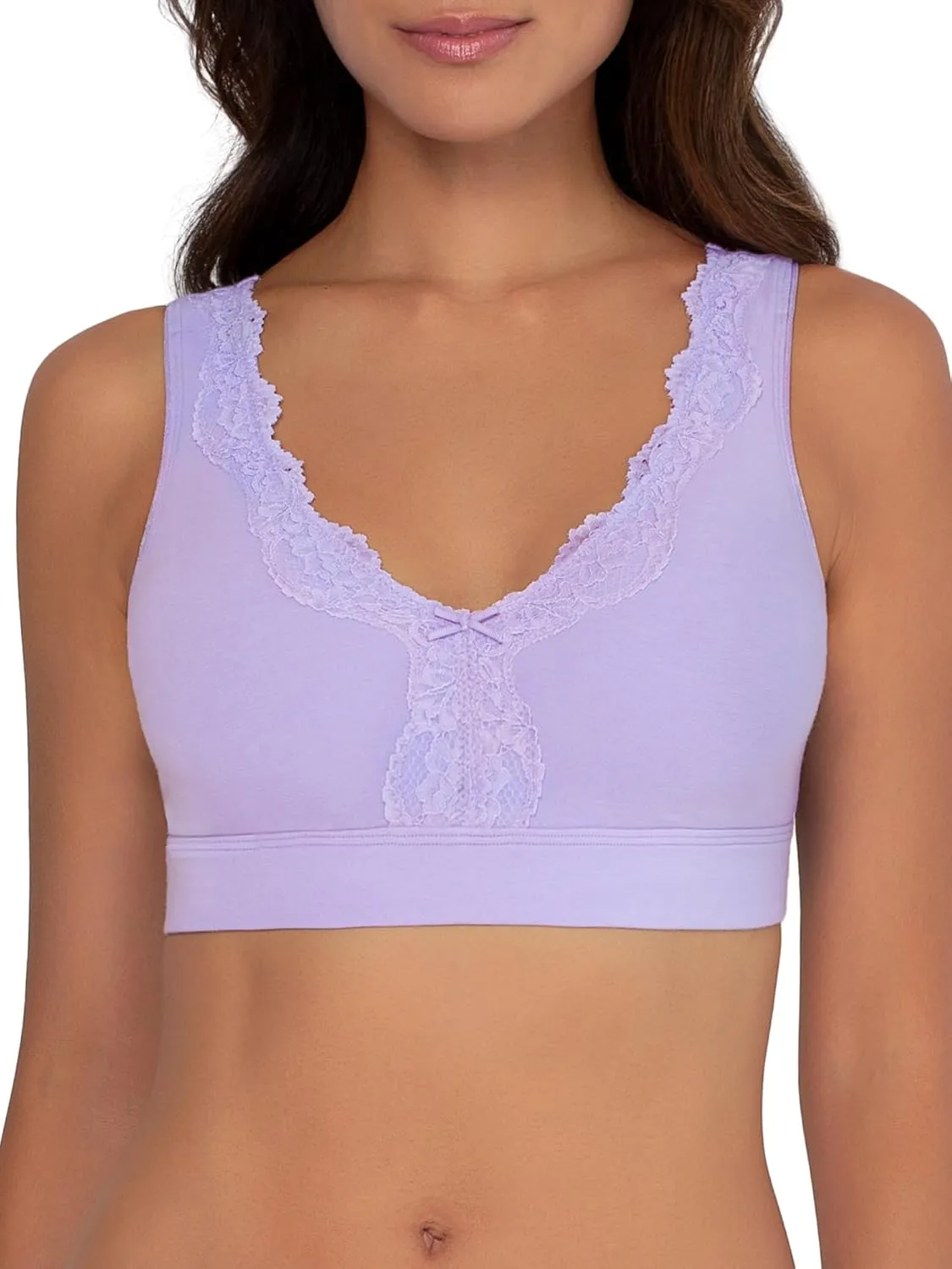 Fruit of the Loom Women's Full Coverage Wireless Cotton Bralette