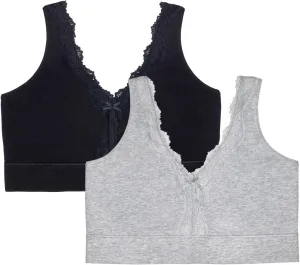 Fruit of the Loom Women's Full Coverage Wireless Cotton Bralette