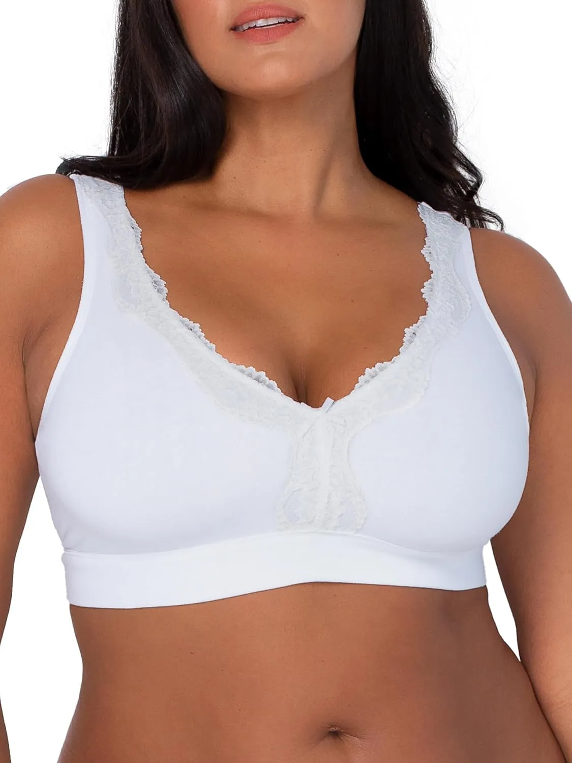 Fruit of the Loom Women's Full Coverage Wireless Cotton Bralette