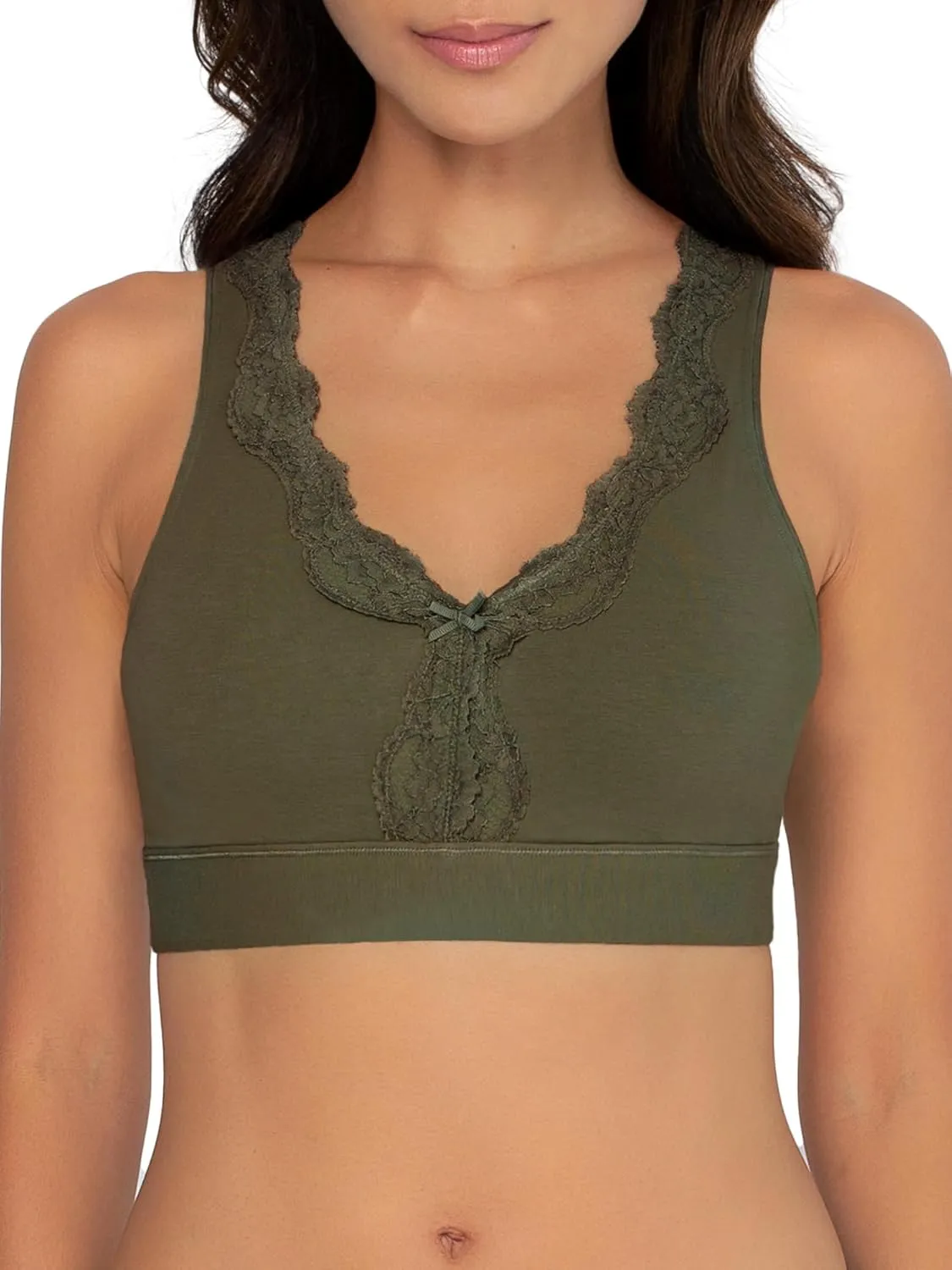 Fruit of the Loom Women's Full Coverage Wireless Cotton Bralette