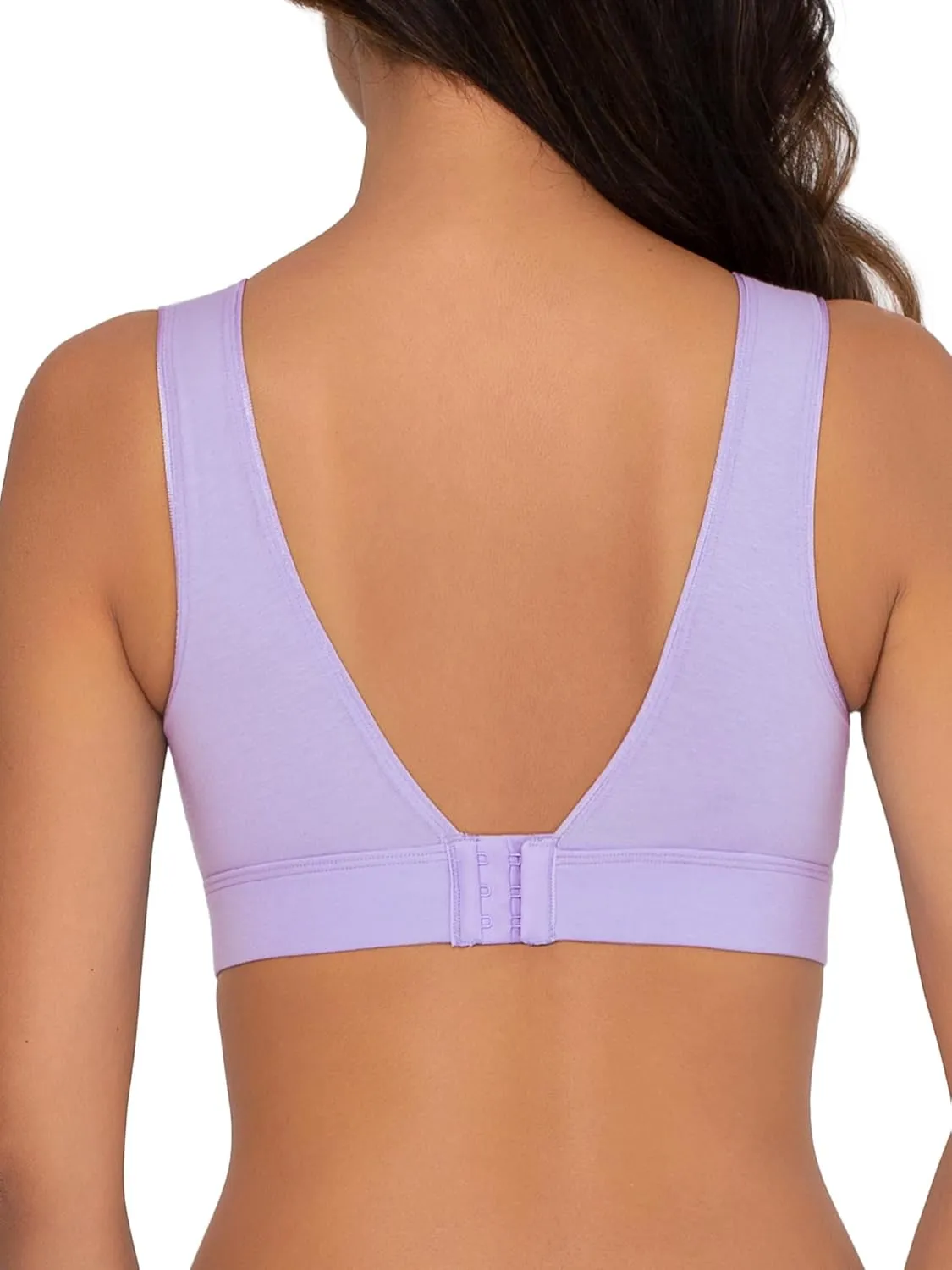 Fruit of the Loom Women's Full Coverage Wireless Cotton Bralette