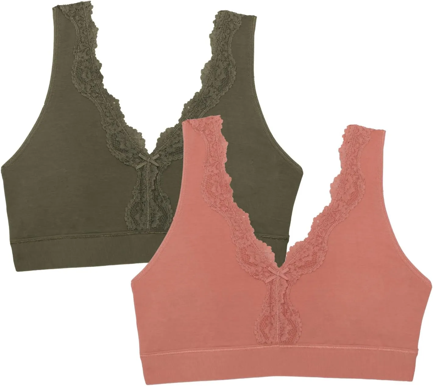 Fruit of the Loom Women's Full Coverage Wireless Cotton Bralette