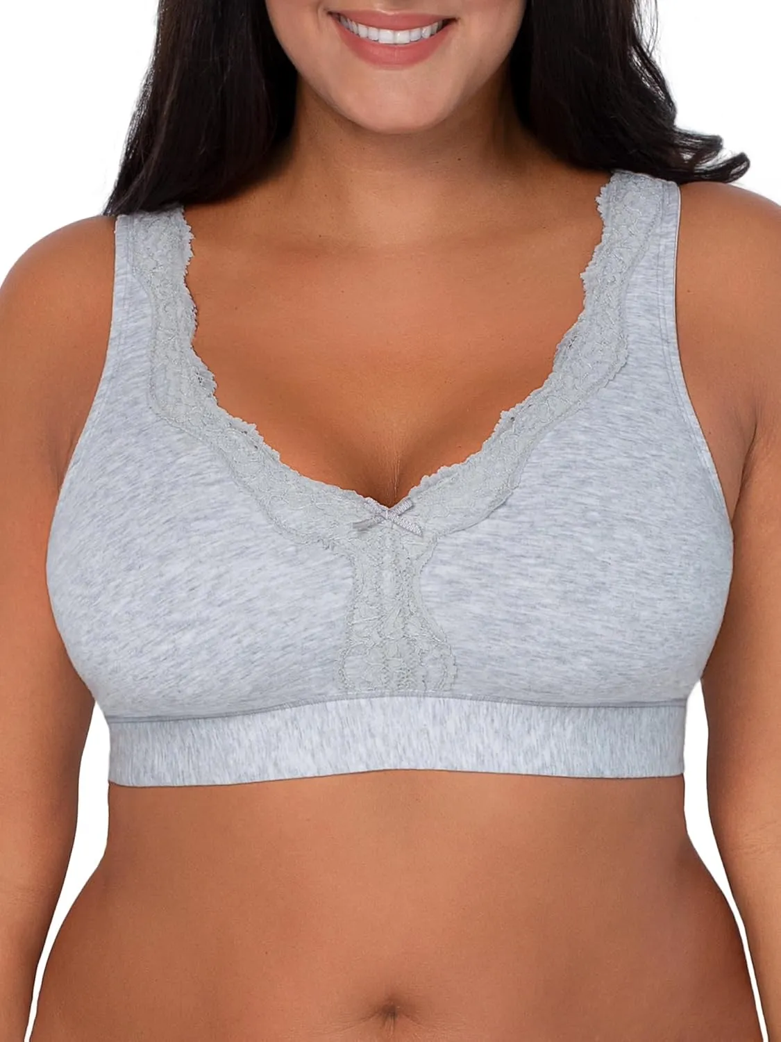 Fruit of the Loom Women's Full Coverage Wireless Cotton Bralette