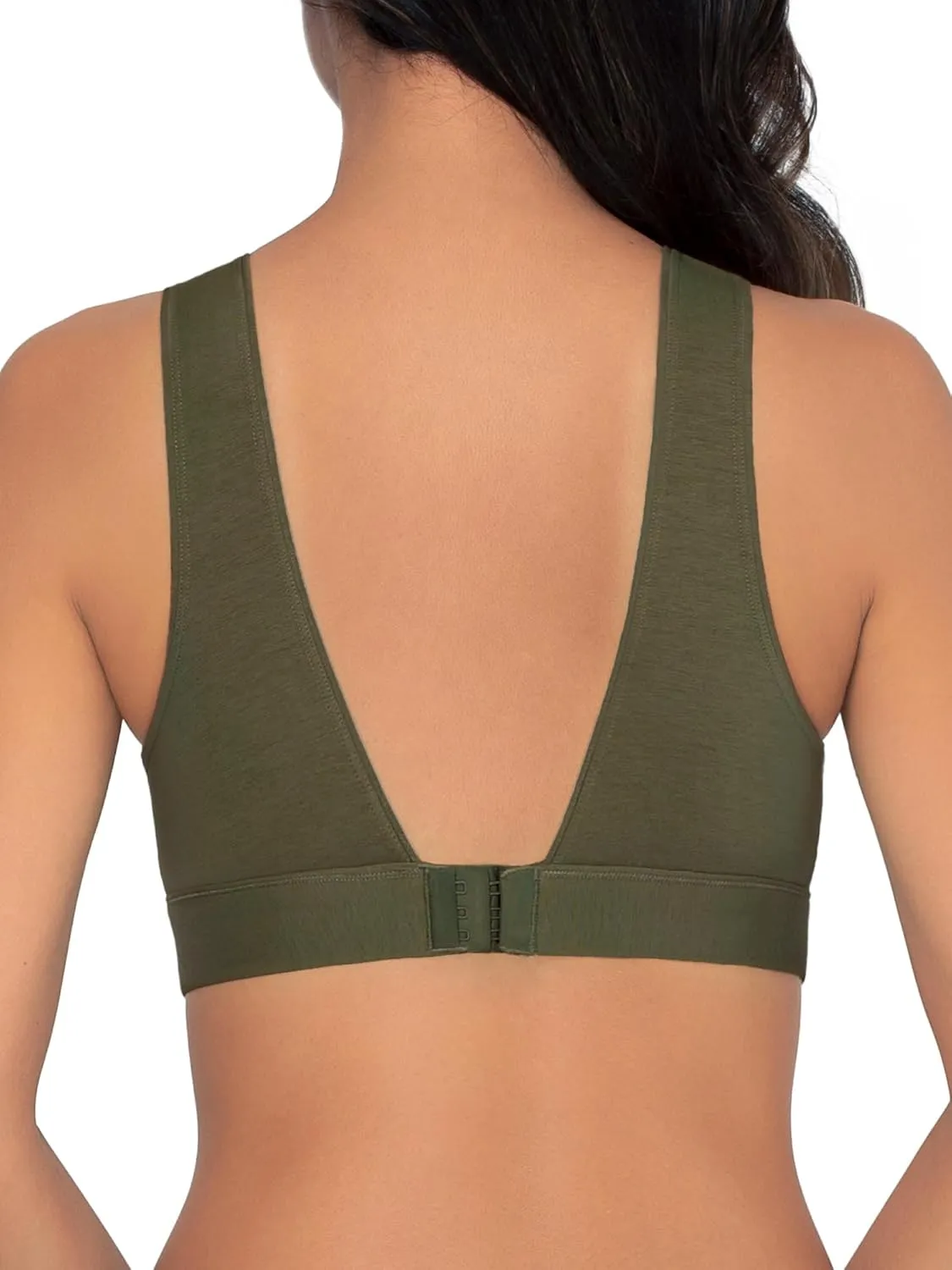 Fruit of the Loom Women's Full Coverage Wireless Cotton Bralette