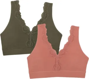 Fruit of the Loom Women's Full Coverage Wireless Cotton Bralette