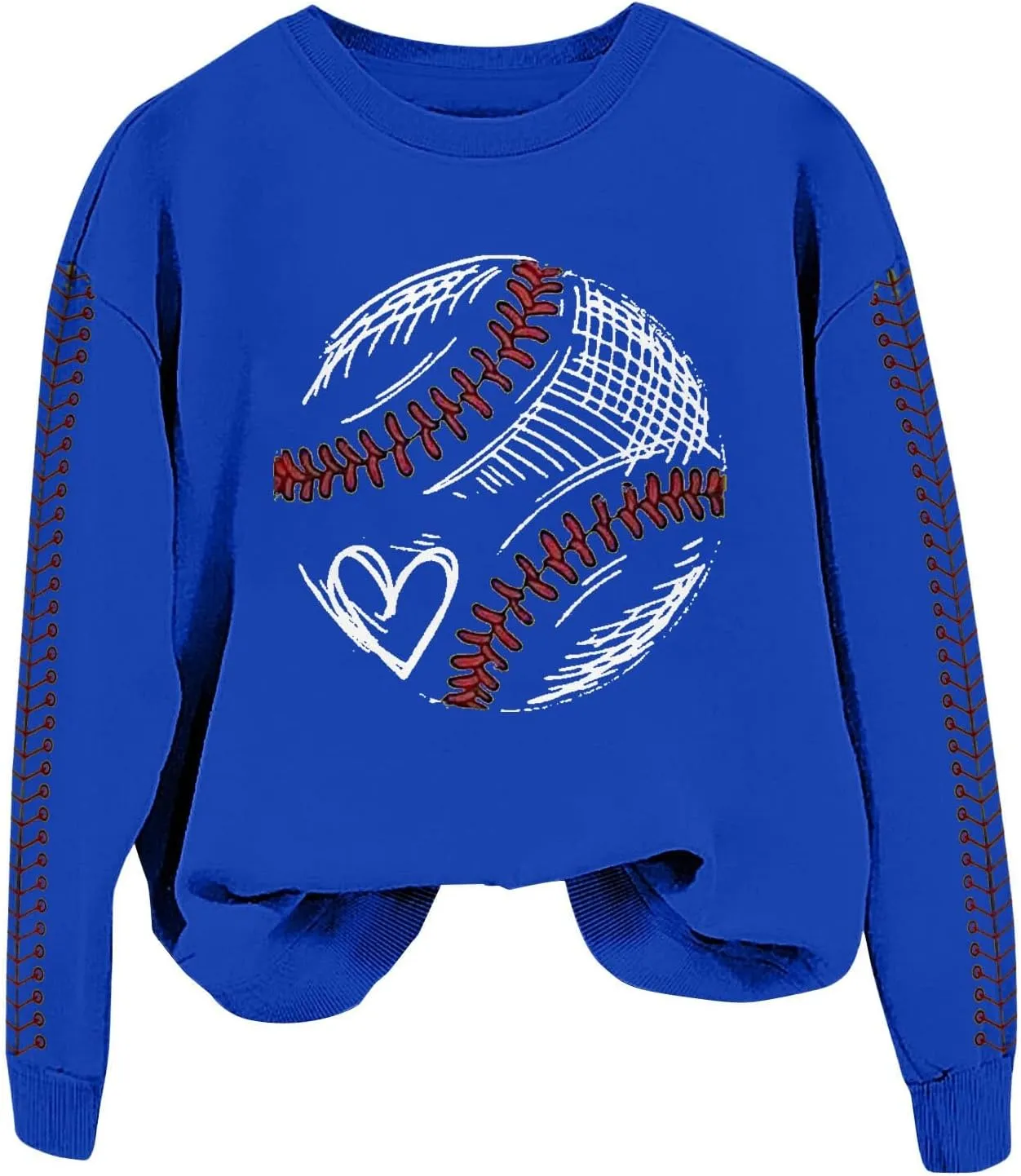 Game Day Sweatshirt Women Crew Neck Football Baseball Mom Shirts Loose Casual Long Sleeve Cute Graphic Pullover Tops