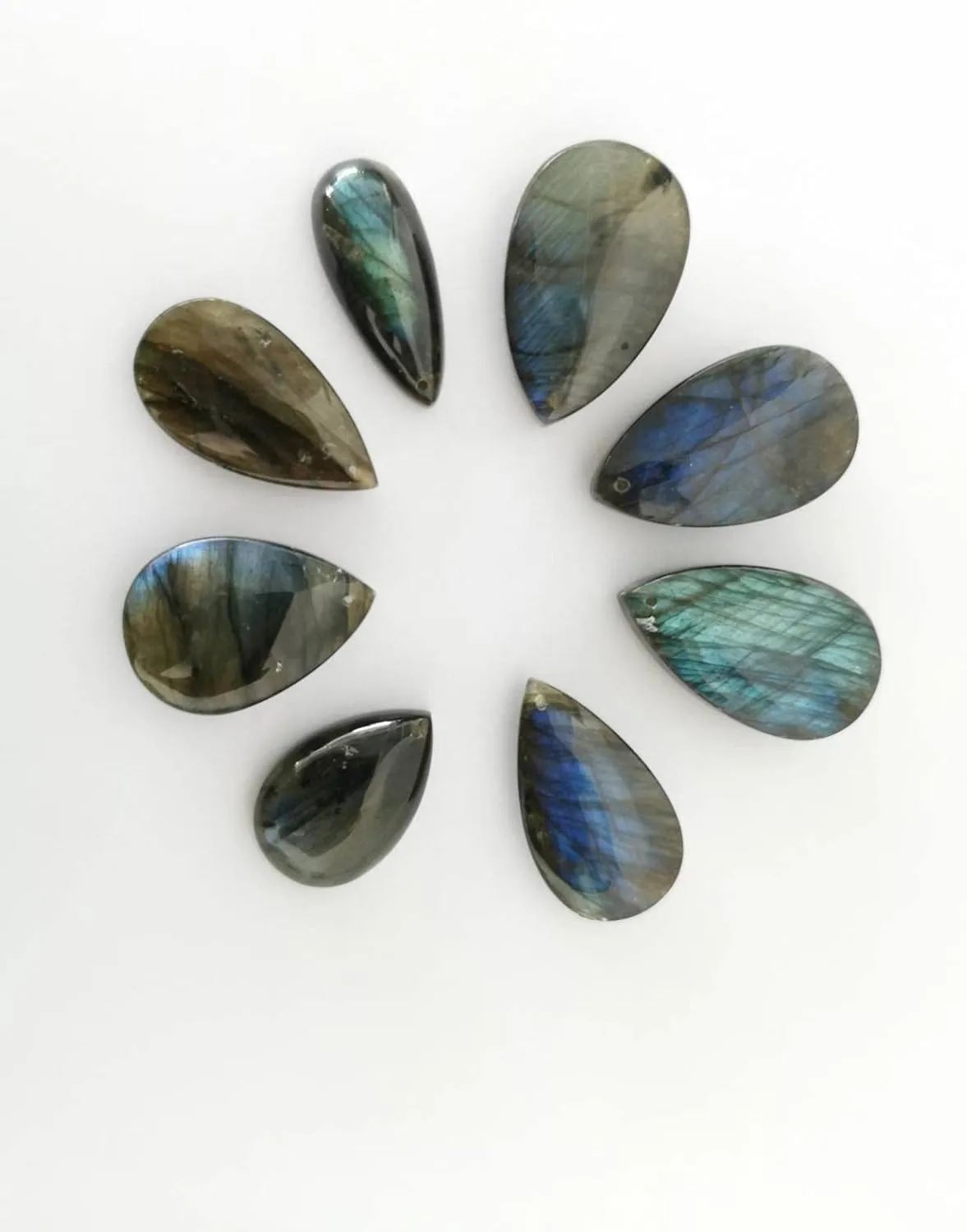 GAVU Gemstone Teardrop Necklace for Women, Womens Crystal Necklaces