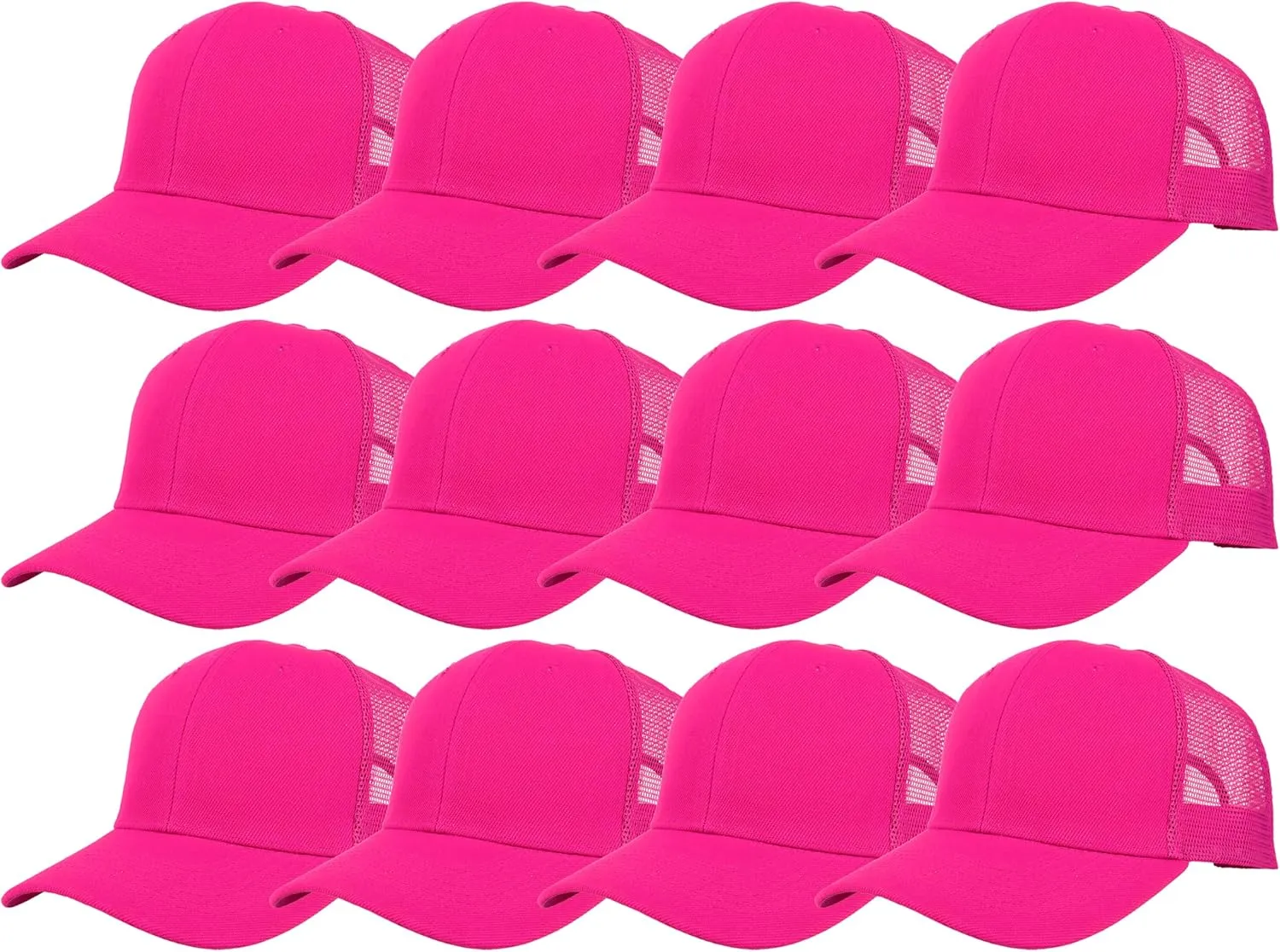 Gelante Mesh Trucker Hat Baseball Cap Structured Front Panel Wholesale LOT 12 Pack