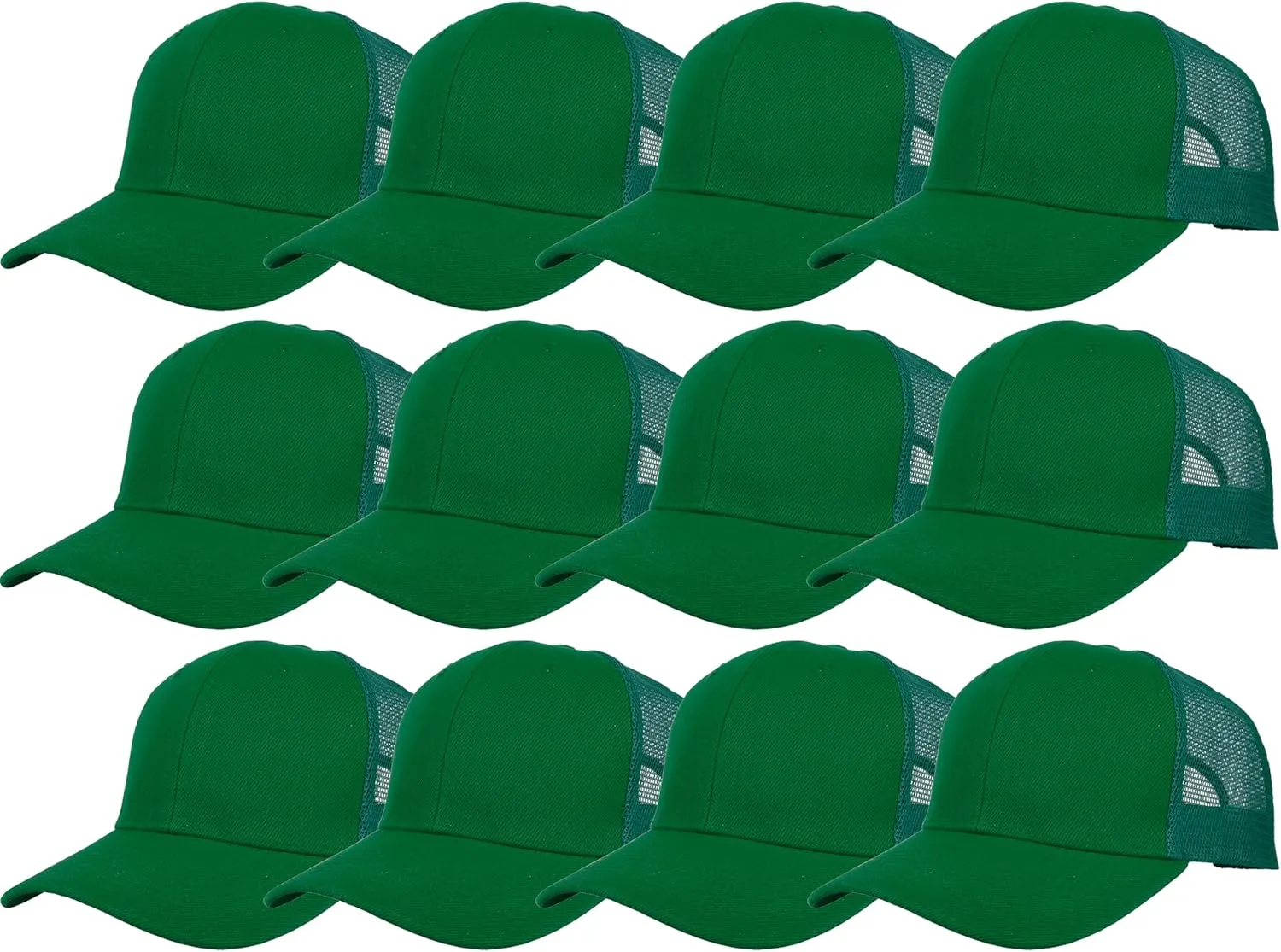 Gelante Mesh Trucker Hat Baseball Cap Structured Front Panel Wholesale LOT 12 Pack